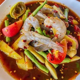 ตำหน่อไม้กุ้ง