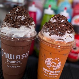 เมนูน้ำ+วิปครีมหรือครีมชีส+ช้อคโกแลตขูด