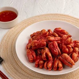 ไส้กรอกแดงทอด