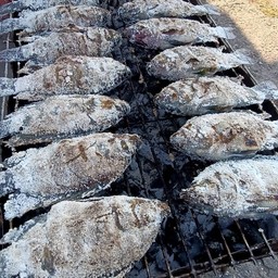 ปลานิลเผา L (1 ตัว)