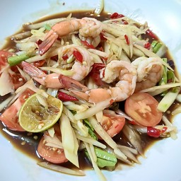 ตำกุ้งสุก