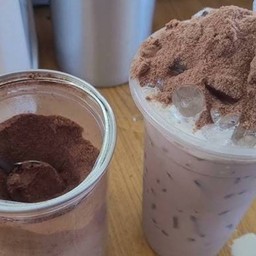 นมหมี โอวัลตินภูเขาไฟปั่น