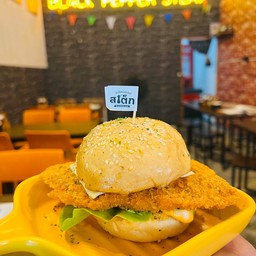 เบอร์เกอร์ปลาดอลลี่จูเนียร์ทอด+ชีสแผ่น