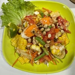 ตำข้าวโพด ไข่เค็ม