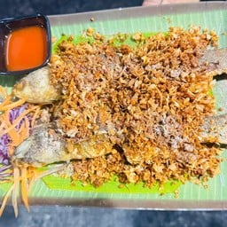 ปลากระบอกทอด
