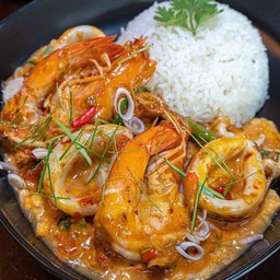 แพนงกุ้งราดข้าว