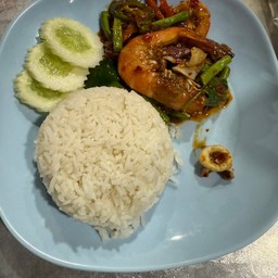 ข้าวเครื่องแกงกุ้ง