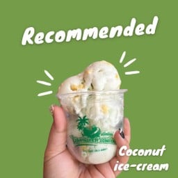 ไอศครีมกะทิมะพร้าวสด รสรวมมิตร (ถ้วย)