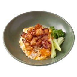 ข้าวไข่ขยี้หมูเค็ม