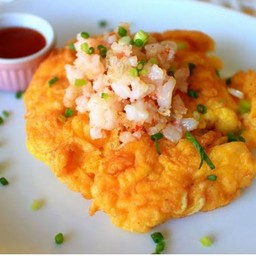 ข้าวไข่เจียวกุ้งสับ