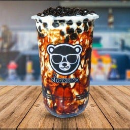 ชานมไข่มุกไต้หวัน Chakuma หาดใหญ่ในร้านสีเหลืองขาว