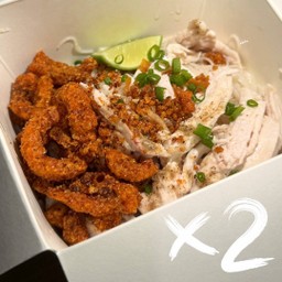 อิ่มคู่! หมี่ไก่ฉีก ออริจินอล 2 กล่อง