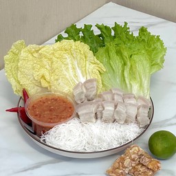 เมี่ยงหมูสามชั้น(เส้นหมี่)
