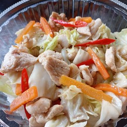 ข้าวผัดผักรวมมิตร(หมู)ใส่พริก