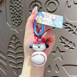 พวงกุญแจเบสบอล (หมุนได้)
