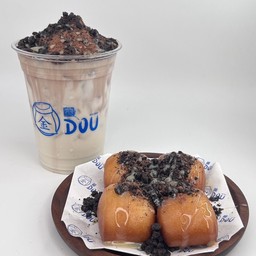 เซ็ทโตทันใจ set 2 (นมสดเย็นโอวัลตินโอรีโอ้ + หมั่นโถวทอดโอวัลตินโอรีโอ้)