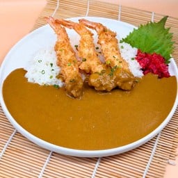 ข้าวแกงกะหรี่กุ้งเทมปุระ