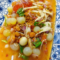ยำ 3 ไข่ (ไข่ริวกิว, ไข่แมงดา, ไข่ปู)