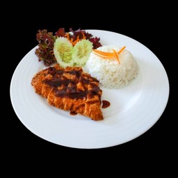 ข้าวหน้าสเต็กหมูทงคัตสึ
