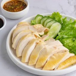 ไก่ตอนต่ม จานใหญ่