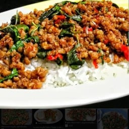กะเพราหมูสับ