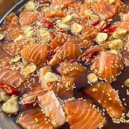 แซลม่อนดองซีอิ๊วเกาหลี