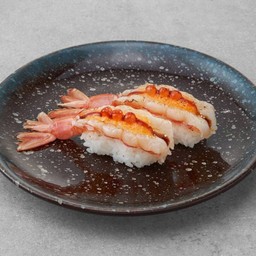 ซูชิกุ้งโบตันซอสเมนไทสไปซี่ (2 คำ)