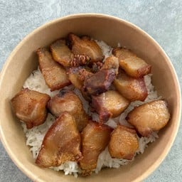 ข้าวหมูทอดคลุกน้ำพริก