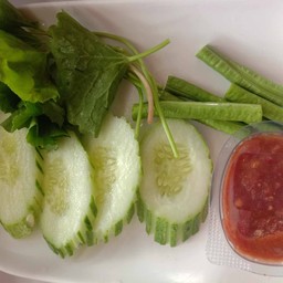 น้ำพริก+ผักสด(ชุดเล็ก)