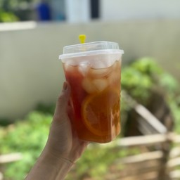 ชาผลไม้สดแบบแก้วขนาด 760 ml.