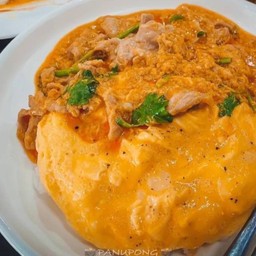 ข้าวไข่ข้นหมูผัดผงกระหรี่