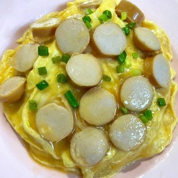 ข้าวไข่ข้น ไส้กรอกไก่