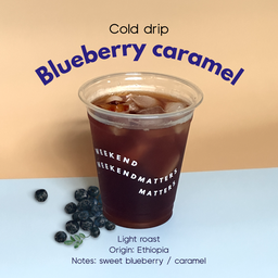 Blueberry caramel cold drip