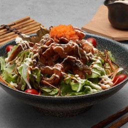 สลัดหนังปลาแซลมอน