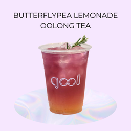 Butterfly pea lemonade with Oolong tea