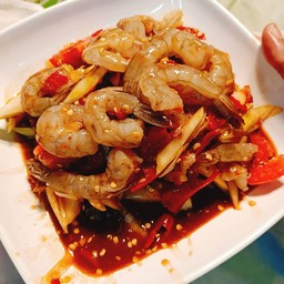 ตำกุ้งสดปลาร้า