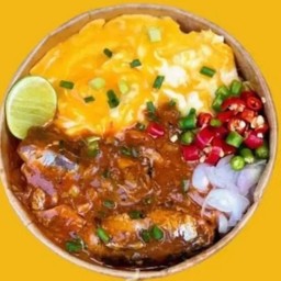 ข้าวไข่ข้นปลากะป๋อง