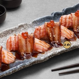 ซูชิปลาแซลมอนท็อปปลาไหล (2 คำ)