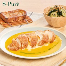 ชุดคัตสึอกไก่ไส้ชีส ซอสนากาโนะมิโซะ