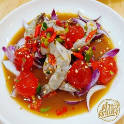 ยำกุ้ง+ไข่แดงเค็ม