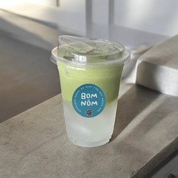 Coconut matcha cold foam