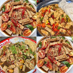 ยำขนมจีนไก่ยอแซ่บๆโดนใจ