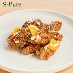 อกไก่ทอดซอสแบล็กยูซุ (5 ชิ้น)