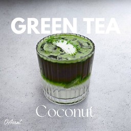 Green tea coconut water l ชาเขียวน้ำมะพร้าว
