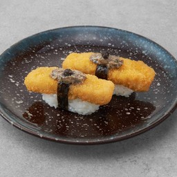 ซูชินักเก็ตปลาซอสทรัฟเฟิล (2 คำ)