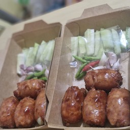 ทอดไส้กรอกหมูอีสานแซ่บเว่อร์(หมูล้วน)