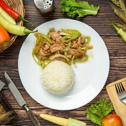 ข้าวพริกอ่อนกุ้ง