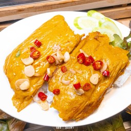 ข้าวราดห่อหมก ดับเบิ้ล