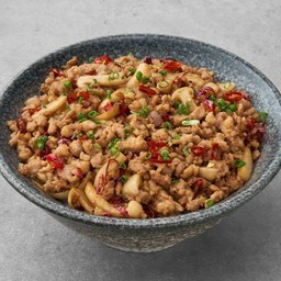 ข้าวหน้าหมูสับซอสกิวด้ง