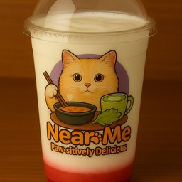 สโนว์แมน นมสดสตรอวเบอร์รี่